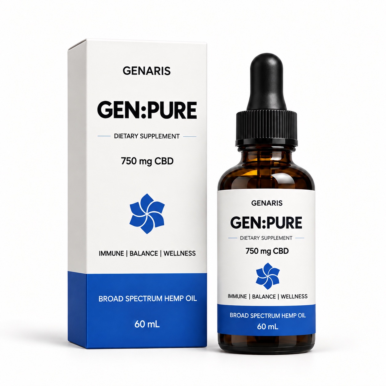 GEN:PURE supplied packaging mockup